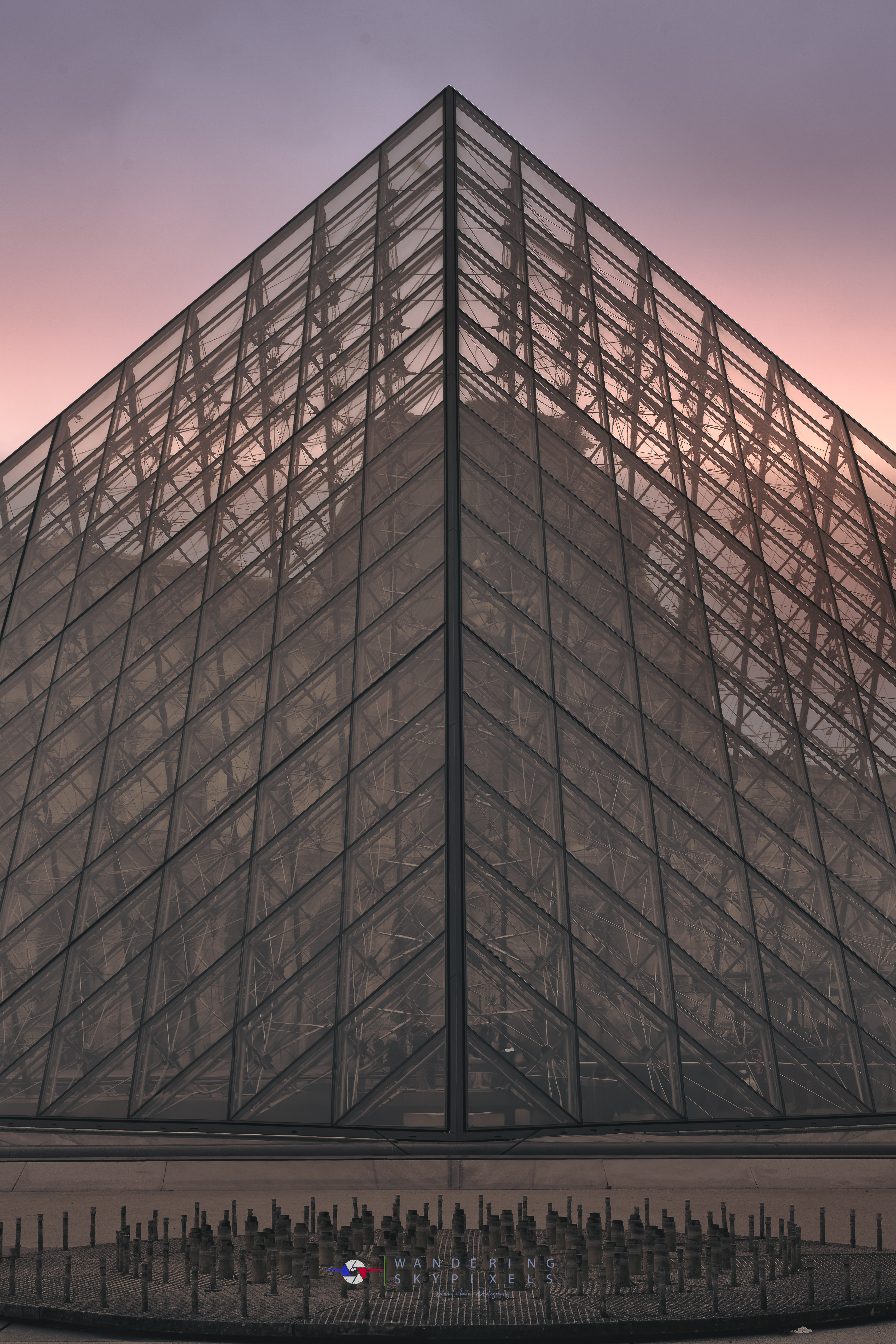 Louvre Pyramid - Glass and Steel